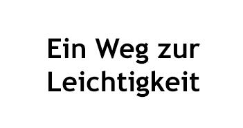 leichtigkeit